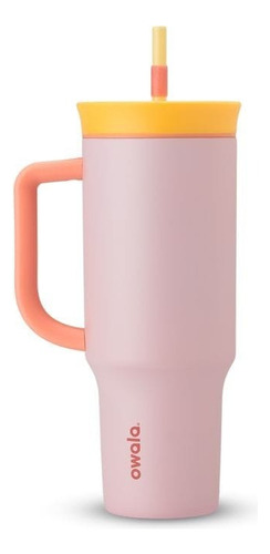 Owala Tumbler Termo Con Popote Acero Inoxidable 40oz Color Rosa