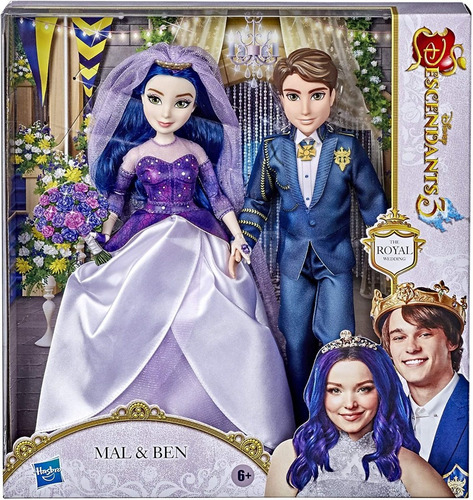 Pack Descendientes 3 Royal Mal Ben Boda Real Hasbro!