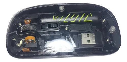 Mouse Inalámbrico Transparente Conector Usb / Bluetooth