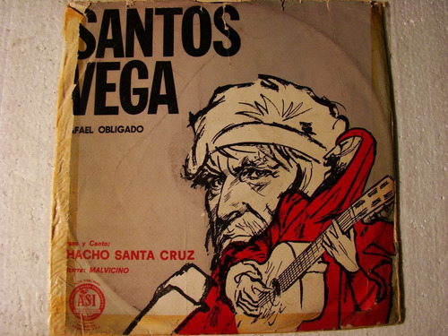 Chacho Santa Cruz Santos Vega De Rafael Obligado  Vinilo Arg