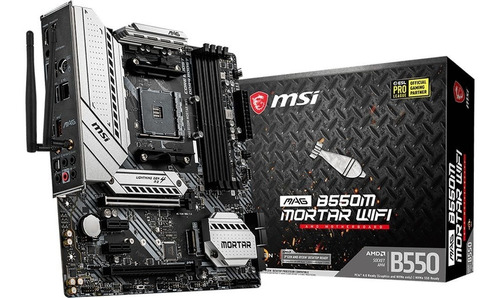 Placa Madre Msi Mag B550m Mortar Wifi Am4 Ryen Ctman