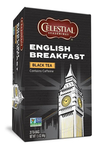 Chá English Breakfast Celestial Seasonings 20 Sachês 44g