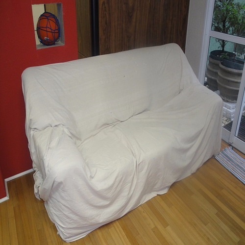 2 Mantas Cru Natural Lençol Para Sofa E Cama 2,30m X 1,50m
