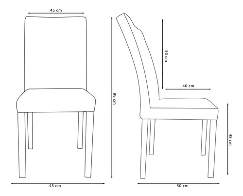 Silla De Comedor Berlin ( Set X2 Unidades )