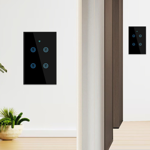 Conmutador Inteligente Pared Nexio 4 Botones Two Pack Wifi