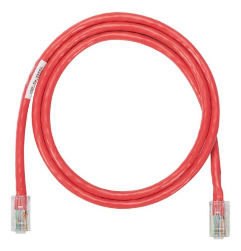 Cable Patch Cord Nk5epc3rdy Utp 3ft 1mt Rojo Cat 5e. X3 Unid