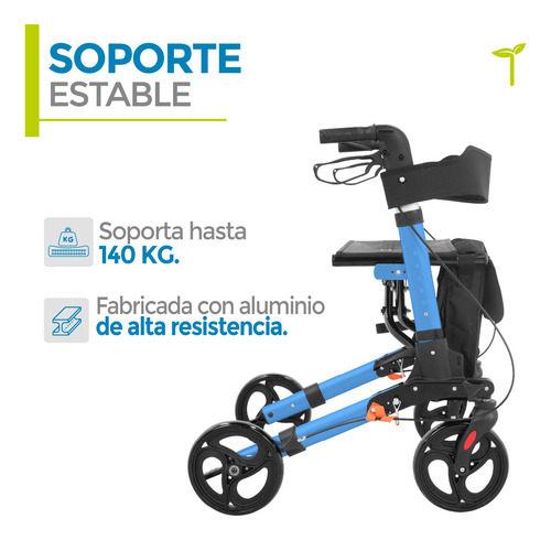 Andadera Con Asiento Para Adulto Ortopedico Con Ruedas Onof
