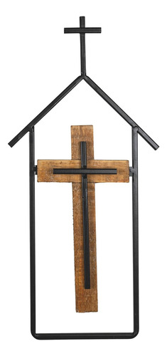 Foreside Home & Garden Cross & Steeple - Arte De Pared De