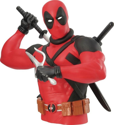 Imagen 1 de 1 de Bust Bank - Deadpool Con Katana - Monogram