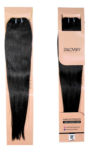 Extensión De Cabello Natural Lacio Profesional 18  Zalovsky 