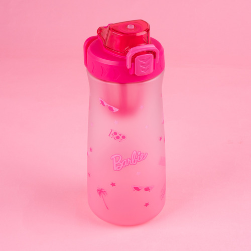 Miniso Cilindro Barbie Plástico Rosa 1000 Ml
