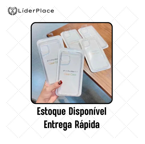 Capa Protetora Transparente Acrílica Clear Para Iphone13 6.1