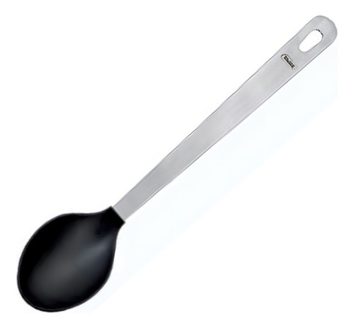 Cuchara Cocina De Nylon Y Acero Inoxidable Marca Ibili Color Plateado