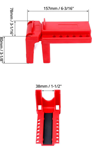 Ball Valve Lockout, Safety Lock, 1/2 - 2-1/2 Diameter...