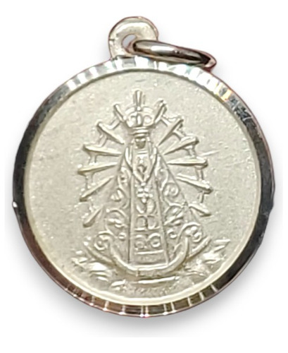 Dije Plata Virgen De Lujan (relieve)