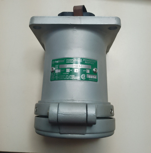 Receptaculo Apletton Adrp1034 100amp 3w 4p 