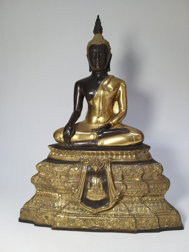 Hermosa Escultura De Bronce De Buda. Buddha Thai.