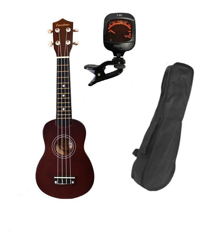 Ukulele Soprano Cafe Con Funda, Afinador Copacabana Cpuk014 