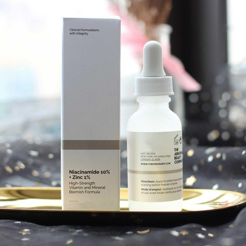 The Ordinary Niacinamida 10% y zinc 1% Serum Facial Anti-manchas Despigmentante Con Niacinamida Para Todo Tipo De Piel Incluso Piel Sensible día noche Para Todo Tipo De Piel 30 Ml