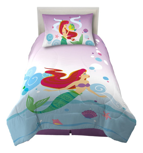 Franco The Little Mermaid Ariel - Edredn De Microfibra Suave