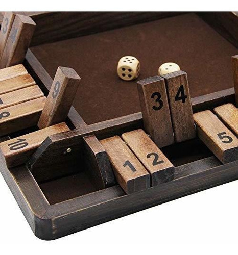 Juegoal - Juego De Dados De Madera Para 4 Jugadores, Versió