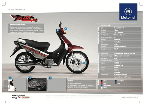 Imagen 2 de 15 de Motomel Blitz 110 Full - 30 Cuotas Fijas - Aszi Motos