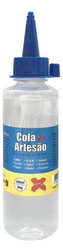 Cola Para Artesanato Artesao Silicone Liquido 100ml Cor Transparente