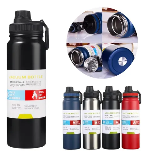 Garrafa Térmica 800ml Água Squeeze Inox Academia Com Alça Menor preço em Garrafa Térmica 800ml Água Squeeze Inox Academia Com Alça
