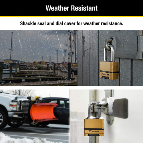 Cerradura Resistente Exteriores 3.81 Cm. Grille Acabado Lató