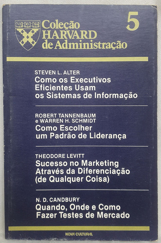 Livro Coleção Harvard De Administração Volume 5 - Harvard - Editora Nova Cultural (Usado)