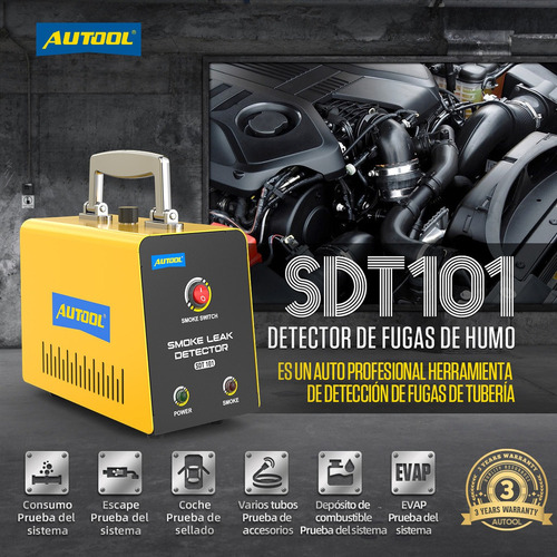 . Autool Sdt101 Localizador De Fugas De Humo Evap Automotriz