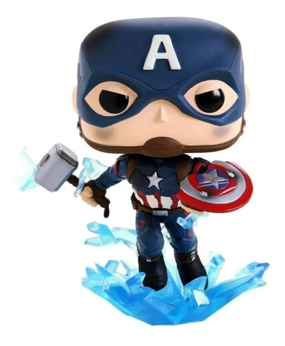 Funko Pop Capitan America Endgame #573 Martillo Escudo Parti