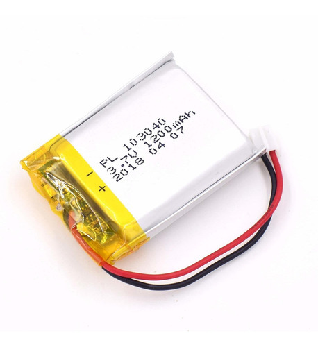 Bateria Lipo 3.7v 1200mah 103040 Recargable Jst Conector