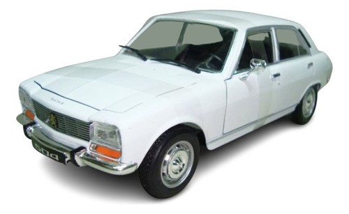 Peugeot 504 1975 - Igual Al Argentino - Blanco - Welly 1/24