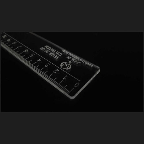 Régua Reta Acrílica 20 Cm Transparente Desenho Técnico Fenix