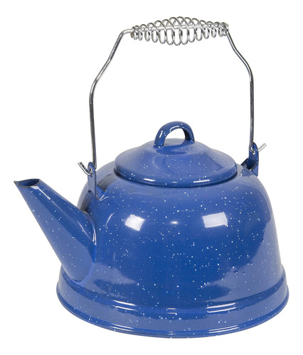 Tetera De Té Esmaltada Stansport, 3 Cuartos De Galón, Azul