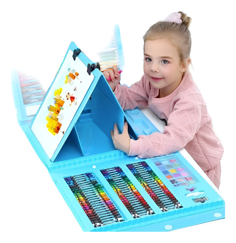 Kit De Arte Y Pintura Colorear Para Niños 208 Piezas