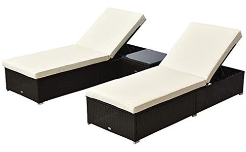 Juego De 2 Sillones Para Exteriores Outsunny Con Respaldo Aj