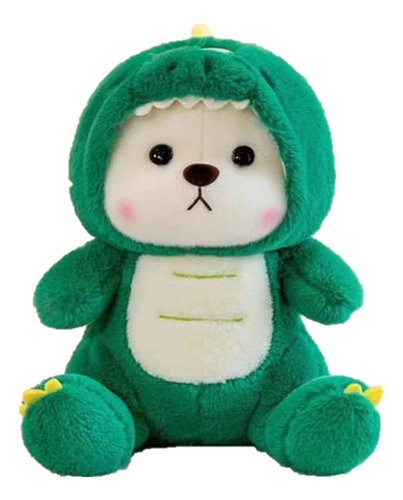 Oso De Peluche Con Pijama De Dinosaurio Kawaii 40cm 