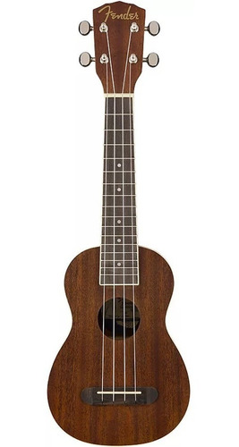 Ukelele Ukulele Fender Seaside Soprano Caoba Incluye Funda