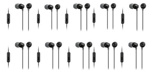 Sony - Mdrex14ap Auriculares Con Cable Negro 10 Piezas