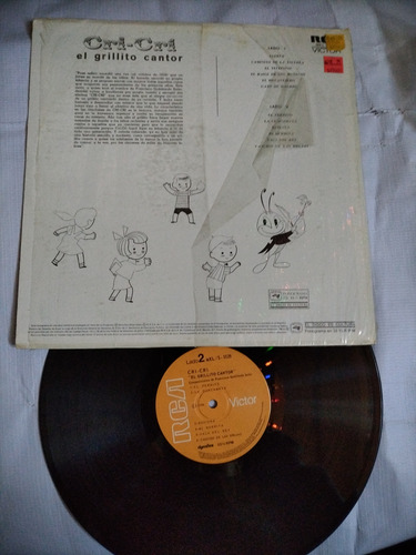 Cri Cri El Grillito Cantor Lueve Disco De Vinil Original (Usado)