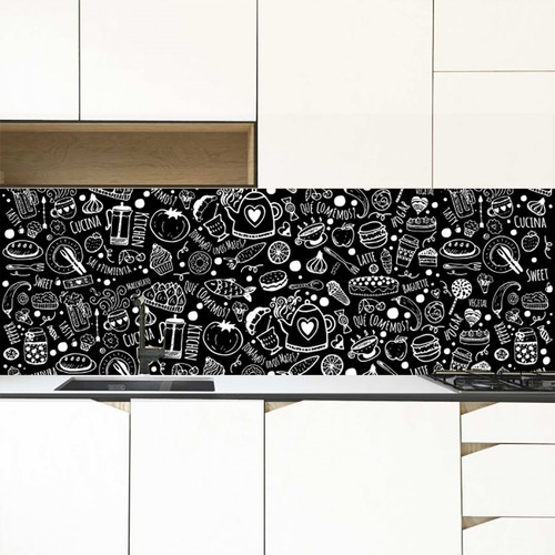 Vinilo Decorativo Mural Cocina Palabras Argentinas 240x50