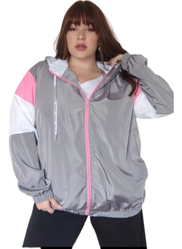 Campera Bomber Rompevientos Con Capucha Fija T 6 A 10