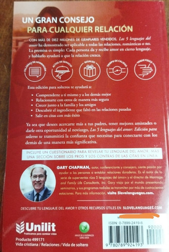 5 Lenguajes Del Amor Edición Para Solteros