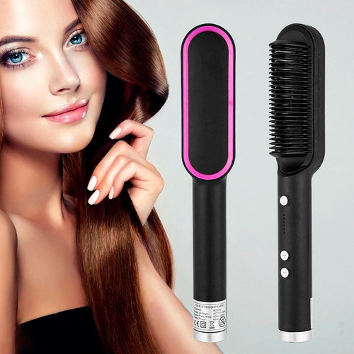 Escova 3 Em 1 Secadora Alisa Cabelo Rápido 127/220v