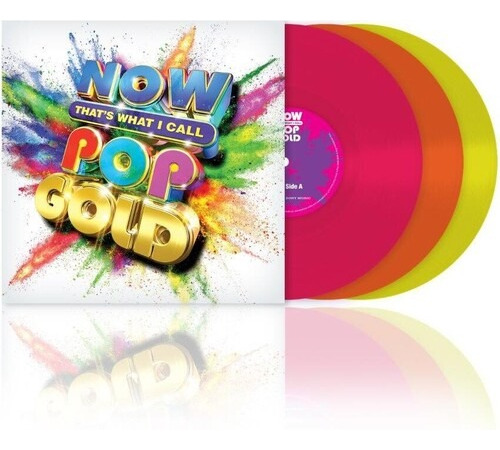 Now Pop Gold Varios Artistas Vinilo Triple Tricolor Limited 