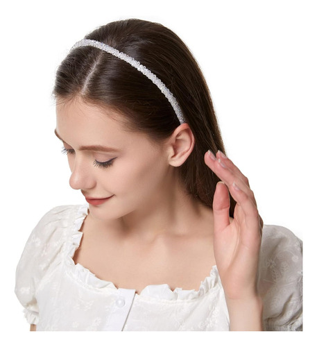 4 Pk Crystal Rhinestone Diademas Para Mujeres Ninas Doble...
