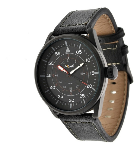 Reloj Hombre Aiwa Sumergible 50 Metros Black Panther Mbml497