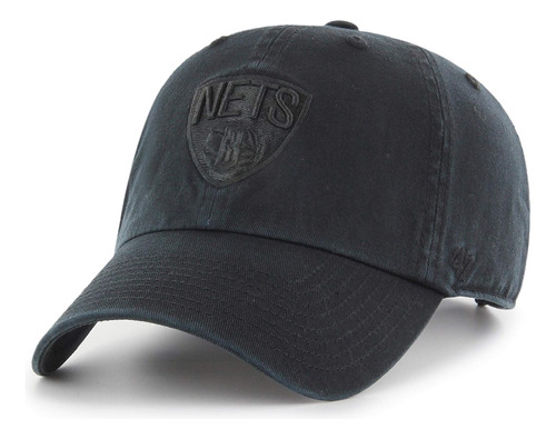 Gorra Snapback Hombre Negro 47 Brand Clean Up Brooklyn Nets